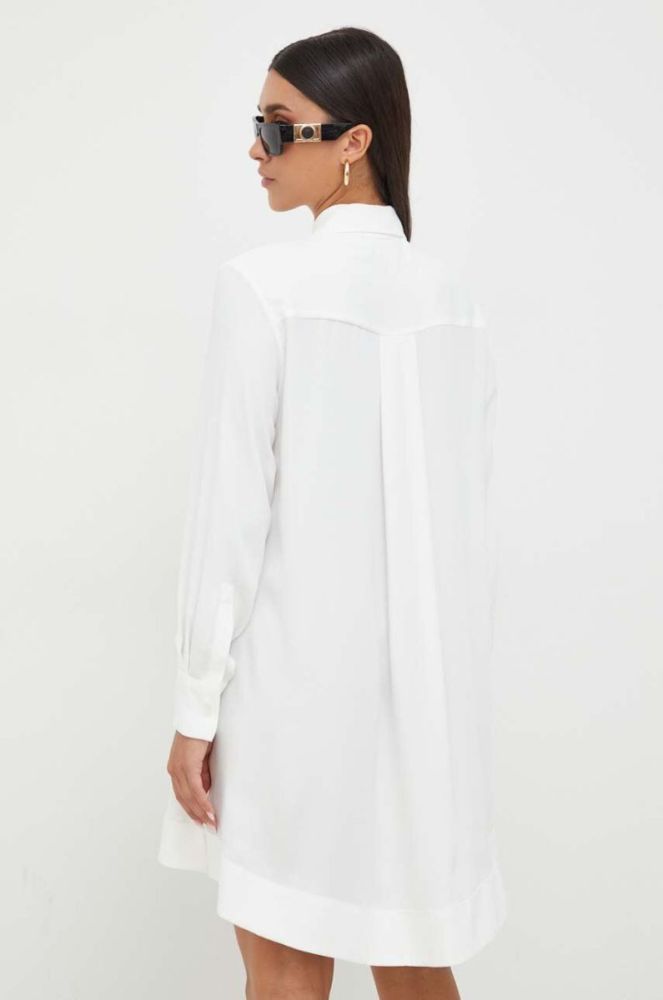 Сукня Pinko колір бежевий mini oversize фото 3
