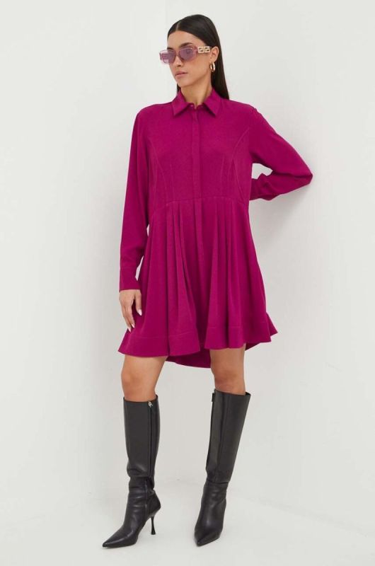 Сукня Pinko колір фіолетовий mini oversize фото 2