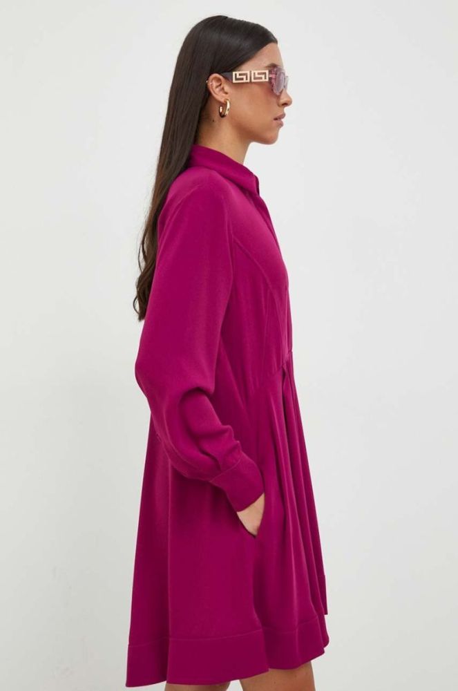 Сукня Pinko колір фіолетовий mini oversize фото 4