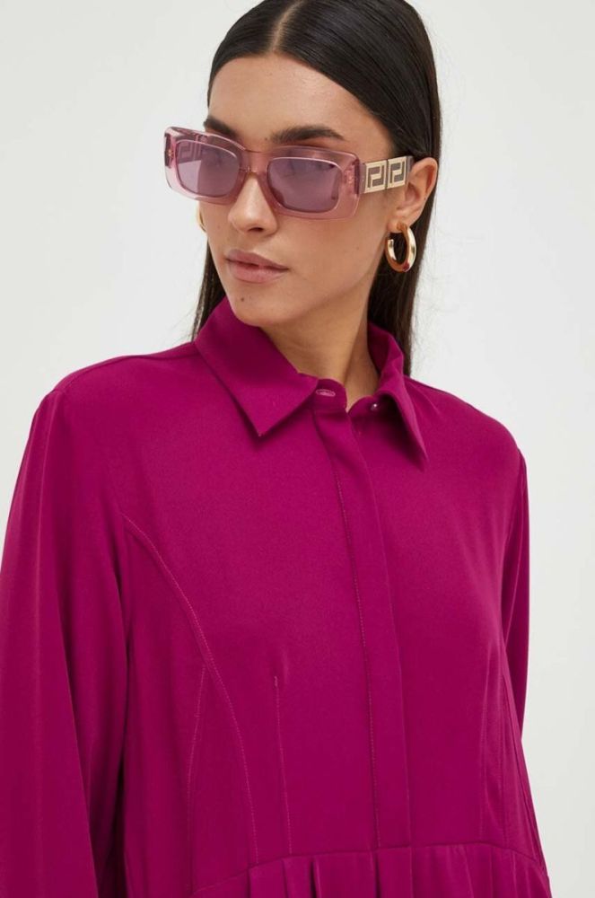 Сукня Pinko колір фіолетовий mini oversize фото 5