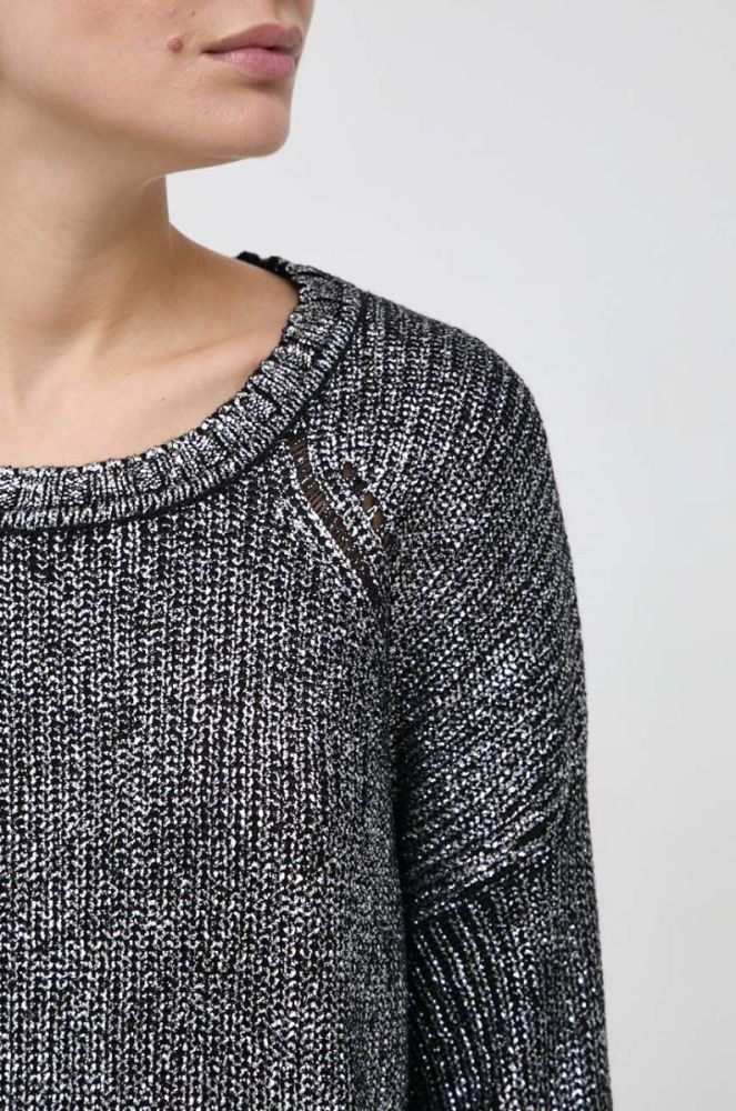 Сукня з домішкою вовни Pinko колір срібний mini oversize фото 6