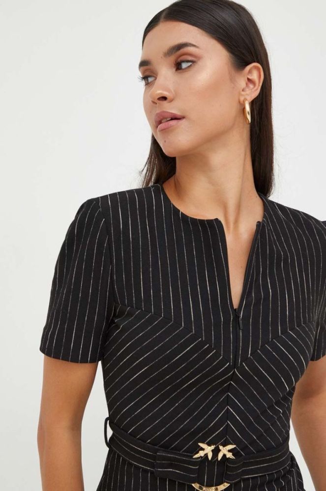 Сукня Pinko колір чорний mini пряма (3588853) фото 4