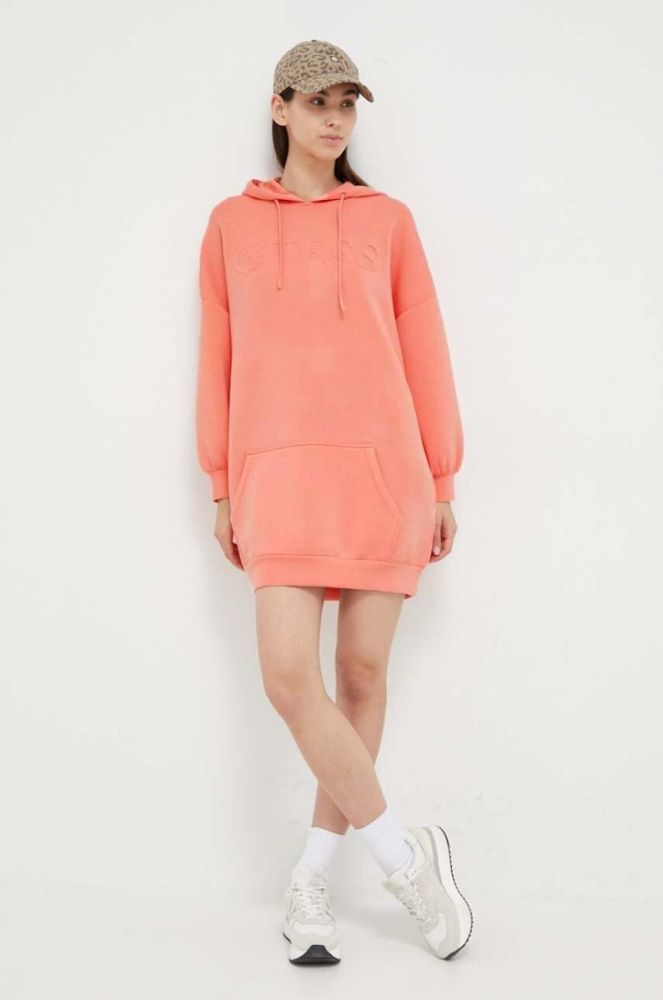Сукня Guess колір помаранчевий mini oversize фото 2