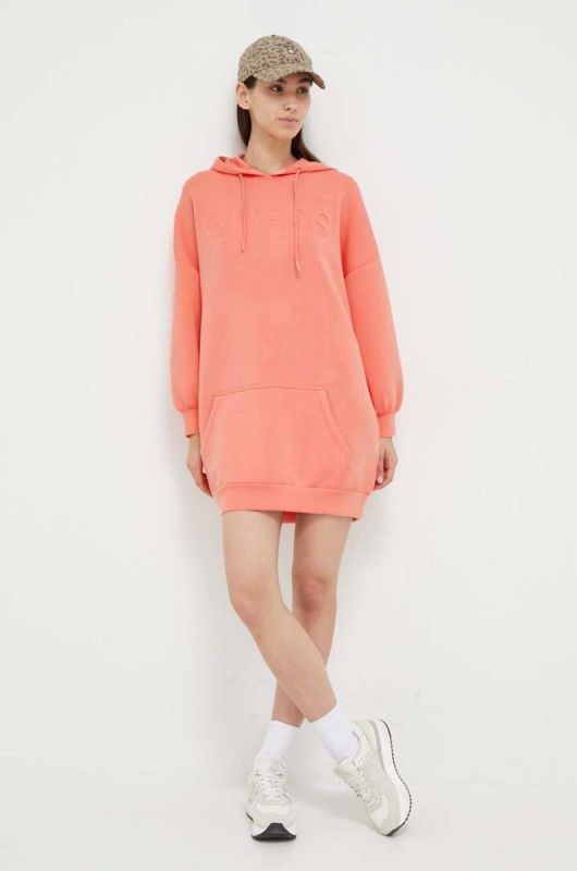 Сукня Guess колір помаранчевий mini oversize фото 2