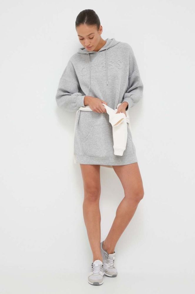 Сукня Guess колір сірий mini oversize фото 2