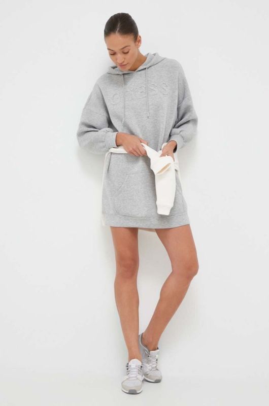 Сукня Guess колір сірий mini oversize фото 2