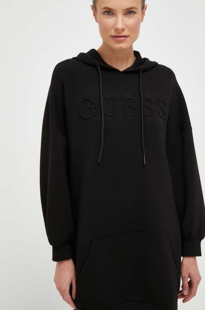 Сукня Guess колір чорний mini oversize фото 4