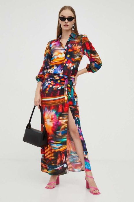 Сукня Moschino Jeans maxi пряма колір барвистий