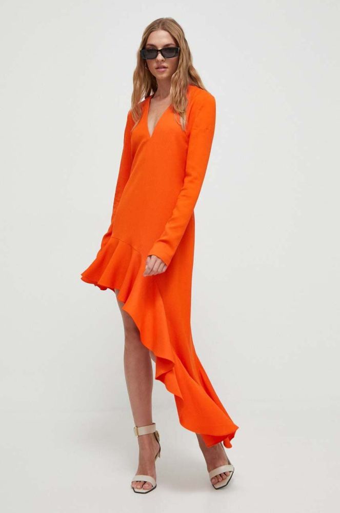 Сукня Moschino Jeans колір помаранчевий maxi пряма