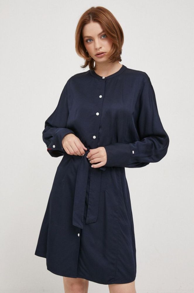 Сукня Tommy Hilfiger колір синій mini розкльошена (3606275) фото 2