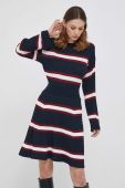 Сукня Tommy Hilfiger колір синій midi розкльошена (3538573)