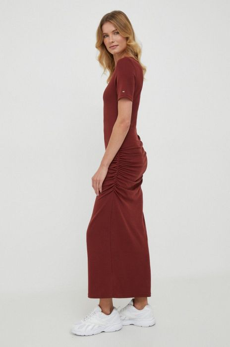 Сукня Tommy Hilfiger колір коричневий maxi пряма
