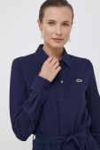 Бавовняна сукня Lacoste колір синій mini пряма (3542414)
