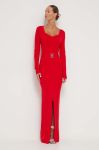 Сукня Blugirl Blumarine колір червоний maxi облягаюча