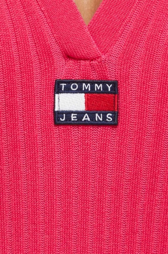 Сукня Tommy Jeans колір рожевий mini облягаюча (3510407) фото 5