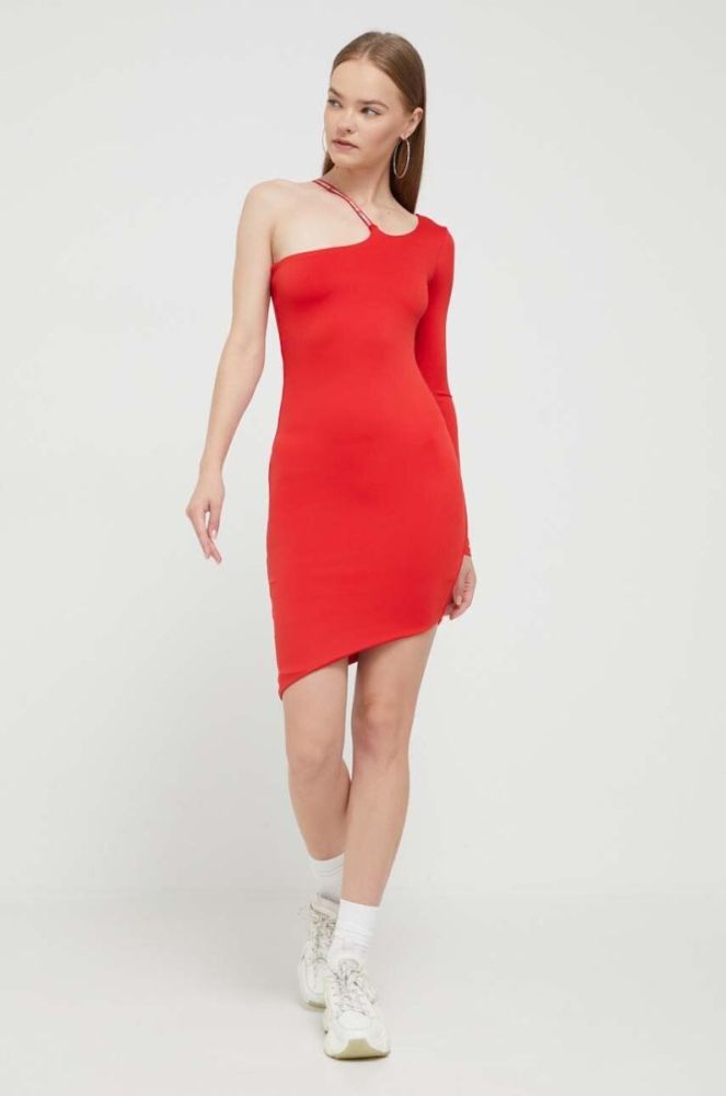 Сукня Tommy Jeans колір червоний mini облягаюча (3542422) фото 2