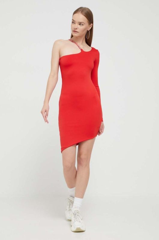Сукня Tommy Jeans колір червоний mini облягаюча (3542422) фото 2