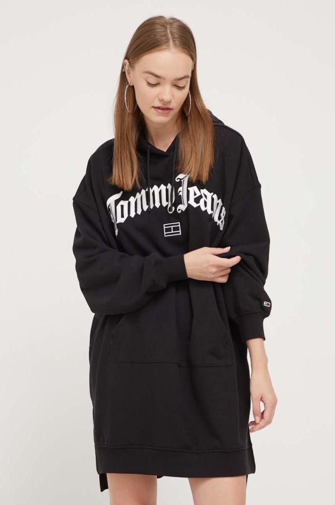 Сукня Tommy Jeans колір чорний mini oversize (3542433)