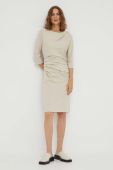 Сукня Tiger Of Sweden колір бежевий mini облягаюча