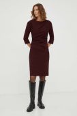 Сукня Tiger Of Sweden колір бордовий mini облягаюча
