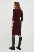 Сукня Tiger Of Sweden колір бордовий mini облягаюча
