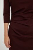 Сукня Tiger Of Sweden колір бордовий mini облягаюча