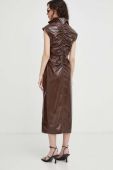 Сукня Tiger Of Sweden Anouka колір коричневий midi облягаюча