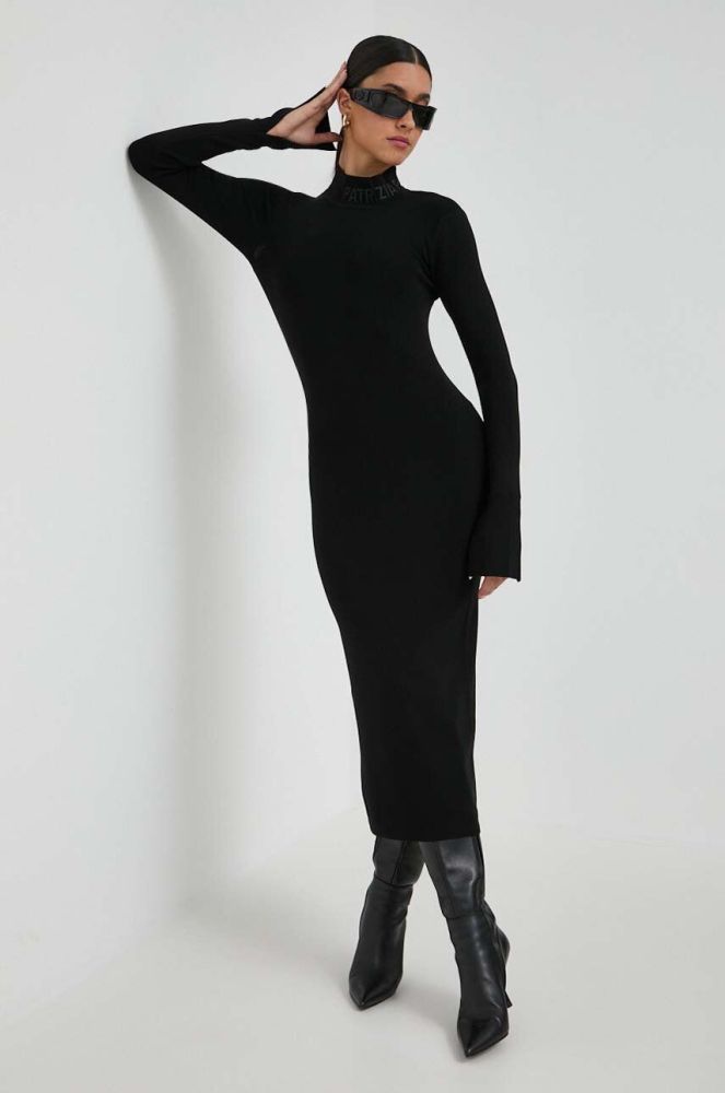 Сукня Patrizia Pepe колір чорний midi облягаюча (3626065)