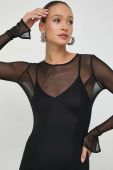 Сукня Patrizia Pepe колір чорний mini облягаюча (3630289)
