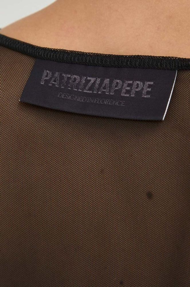 Сукня Patrizia Pepe колір чорний mini облягаюча (3630289) фото 5