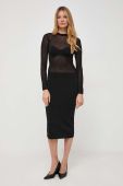 Сукня Patrizia Pepe колір чорний maxi облягаюча (3655618)