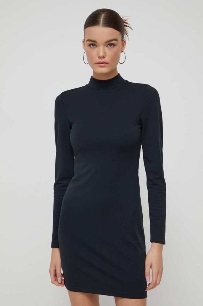 Сукня Superdry колір чорний mini облягаюча (3578424)