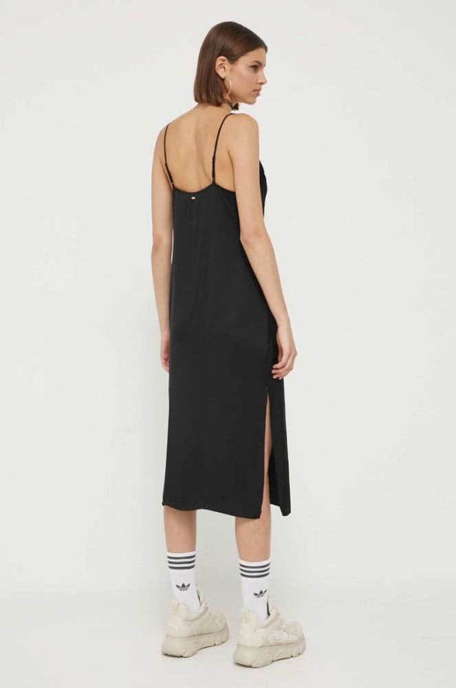 Сукня Superdry колір чорний midi облягаюча (3404625) фото 3