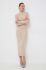 Сукня Bardot колір бежевий maxi облягаюча (3558568)