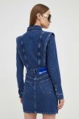 Джинсова сукня Karl Lagerfeld Jeans mini розкльошена колір блакитний (3493570)