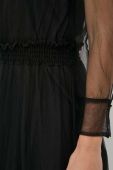 Сукня Twinset колір чорний maxi розкльошена (3630313)