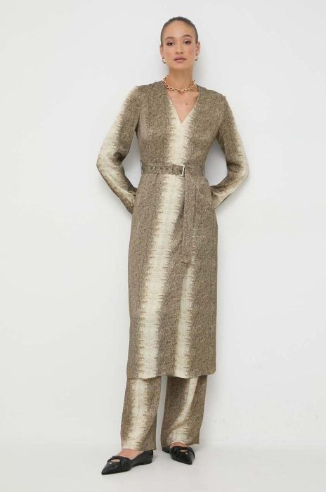 Сукня Twinset колір зелений mini пряма