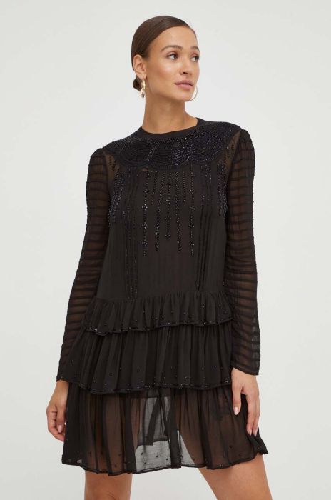 Сукня Twinset колір чорний mini пряма (3648470)