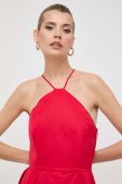 Сукня Twinset колір червоний maxi розкльошена