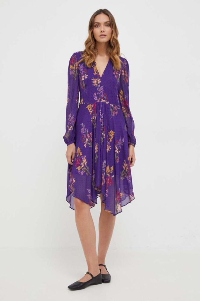 Сукня Twinset колір фіолетовий mini розкльошена (3593725) фото 4