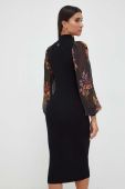 Сукня Twinset колір чорний midi облягаюча (3591877)