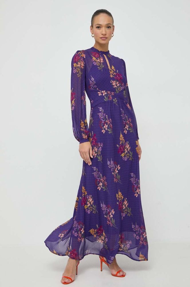 Сукня Twinset колір фіолетовий maxi розкльошена (3630332)