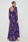 Сукня Twinset колір фіолетовий maxi розкльошена (3630332)