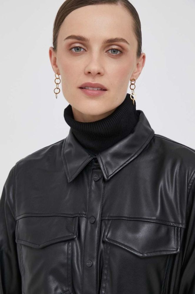 Сукня Dkny колір чорний mini пряма (3463623) фото 4