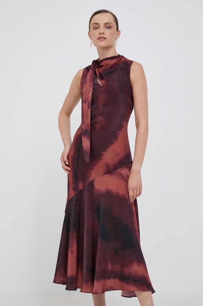 Сукня Dkny maxi розкльошена колір барвистий (3463628)