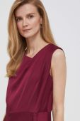 Сукня Dkny колір бордовий midi розкльошена