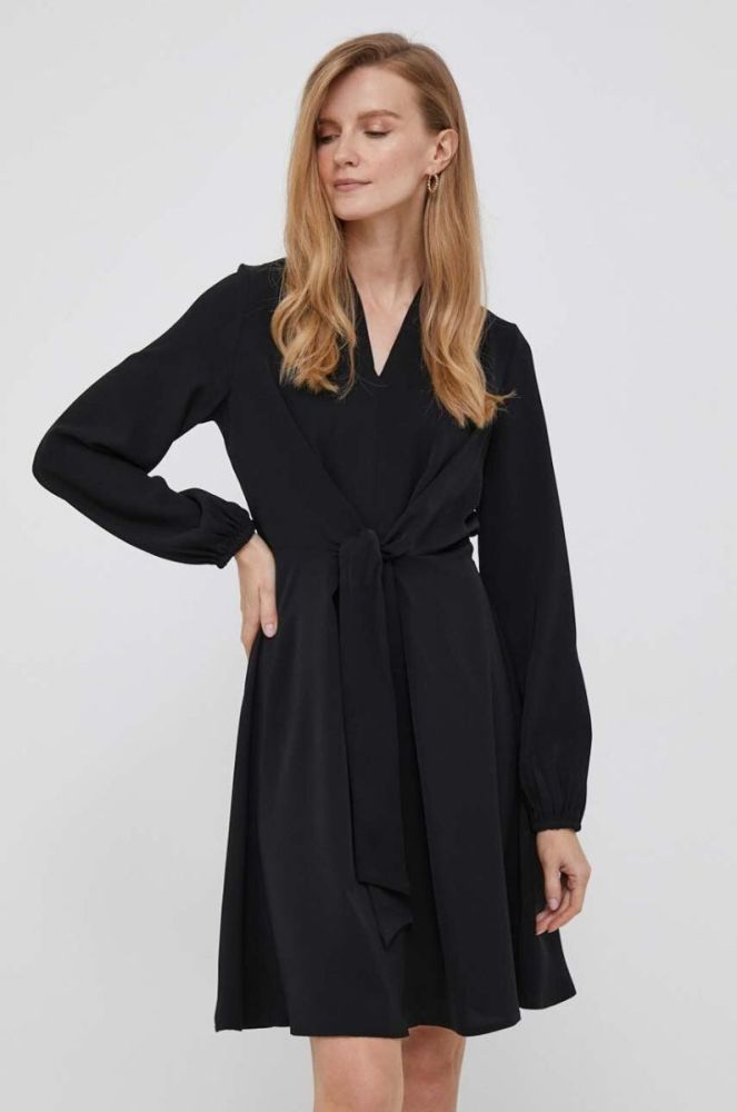 Сукня Dkny колір чорний mini облягаюча (3471408) фото 2