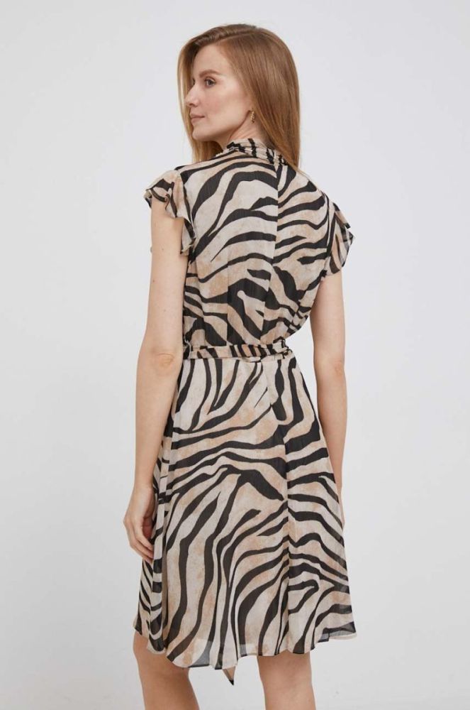 Сукня Dkny колір бежевий mini розкльошена (3471417) фото 3