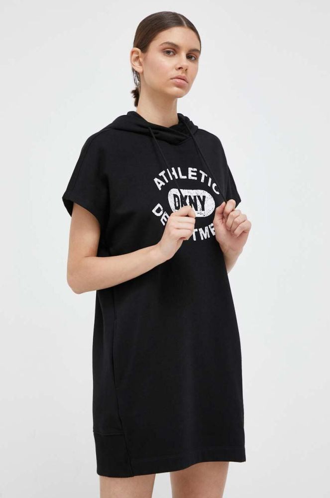 Сукня Dkny колір чорний mini oversize (3495724)