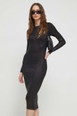 Сукня Iceberg колір чорний midi облягаюча
